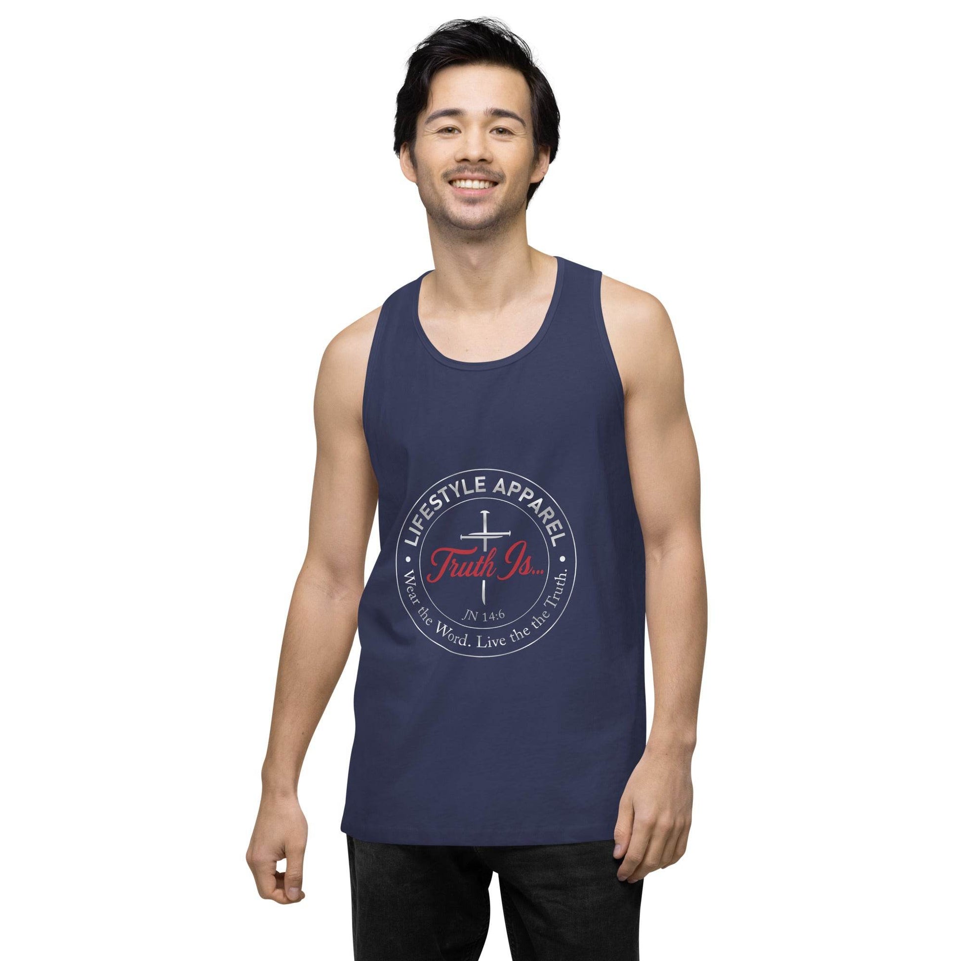 Men’s premium tank top - Truth is life Style