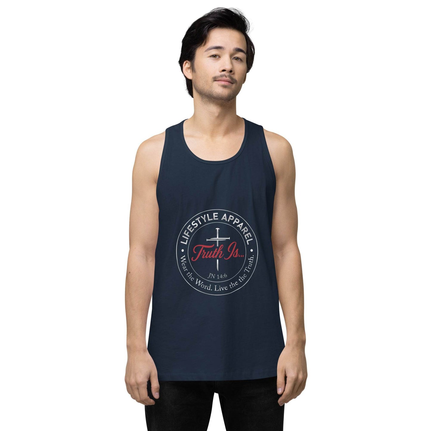 Men’s premium tank top - Truth is life Style
