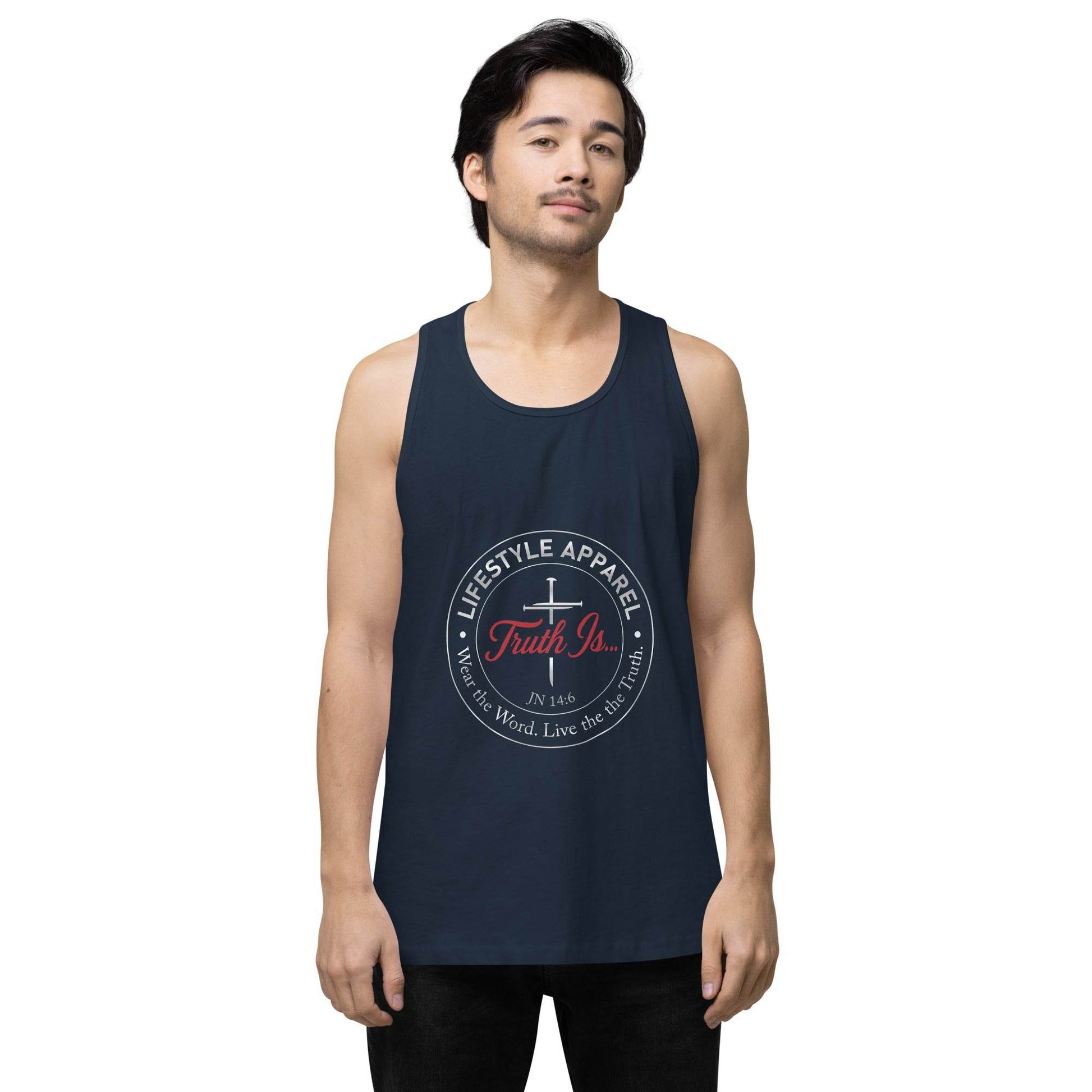 Men’s premium tank top - Truth is life Style