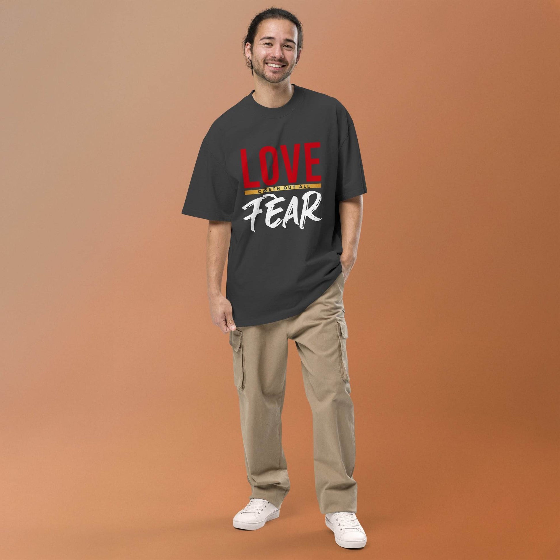Oversized faded t-shirt - Truth is life Style