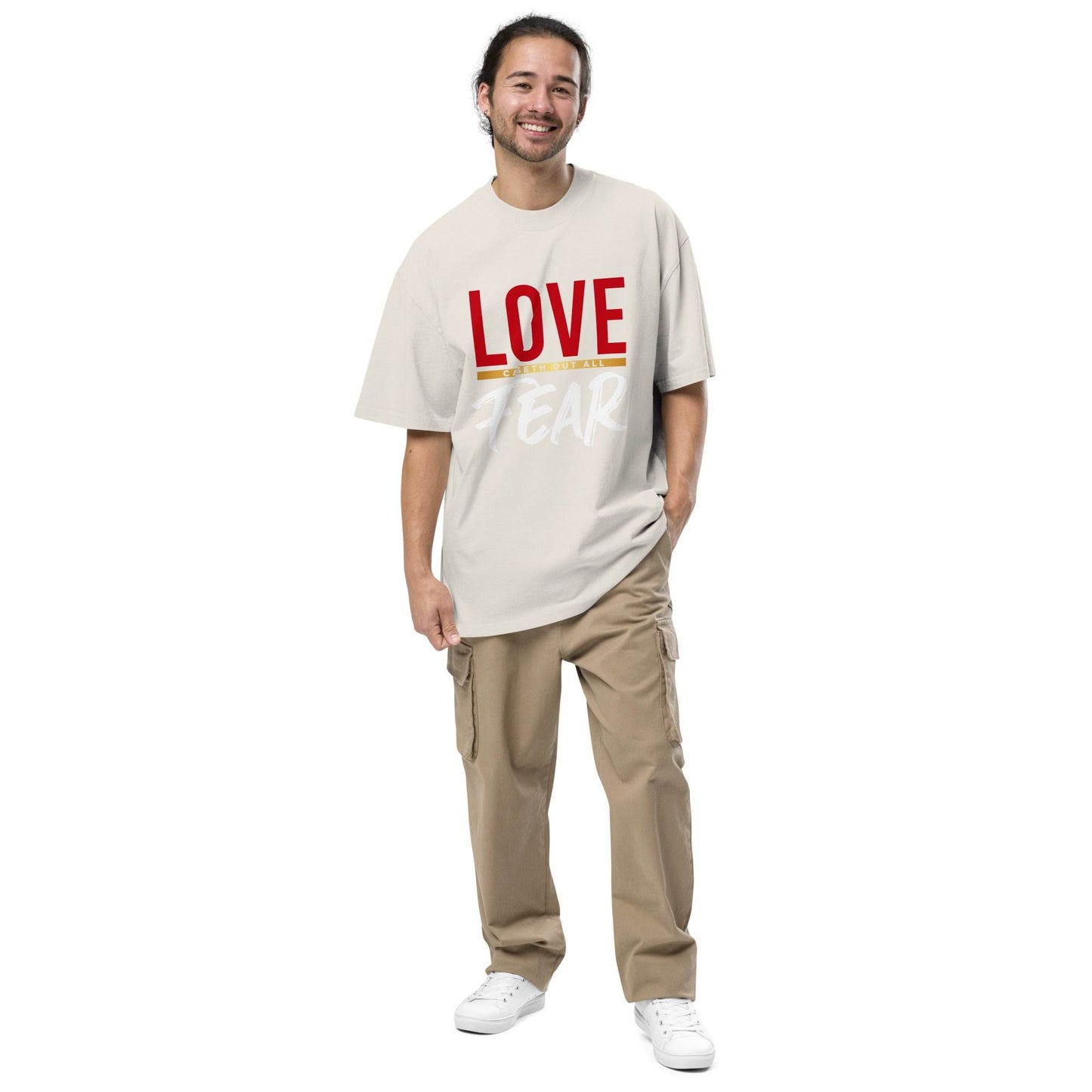 Oversized faded t-shirt - Truth is life Style