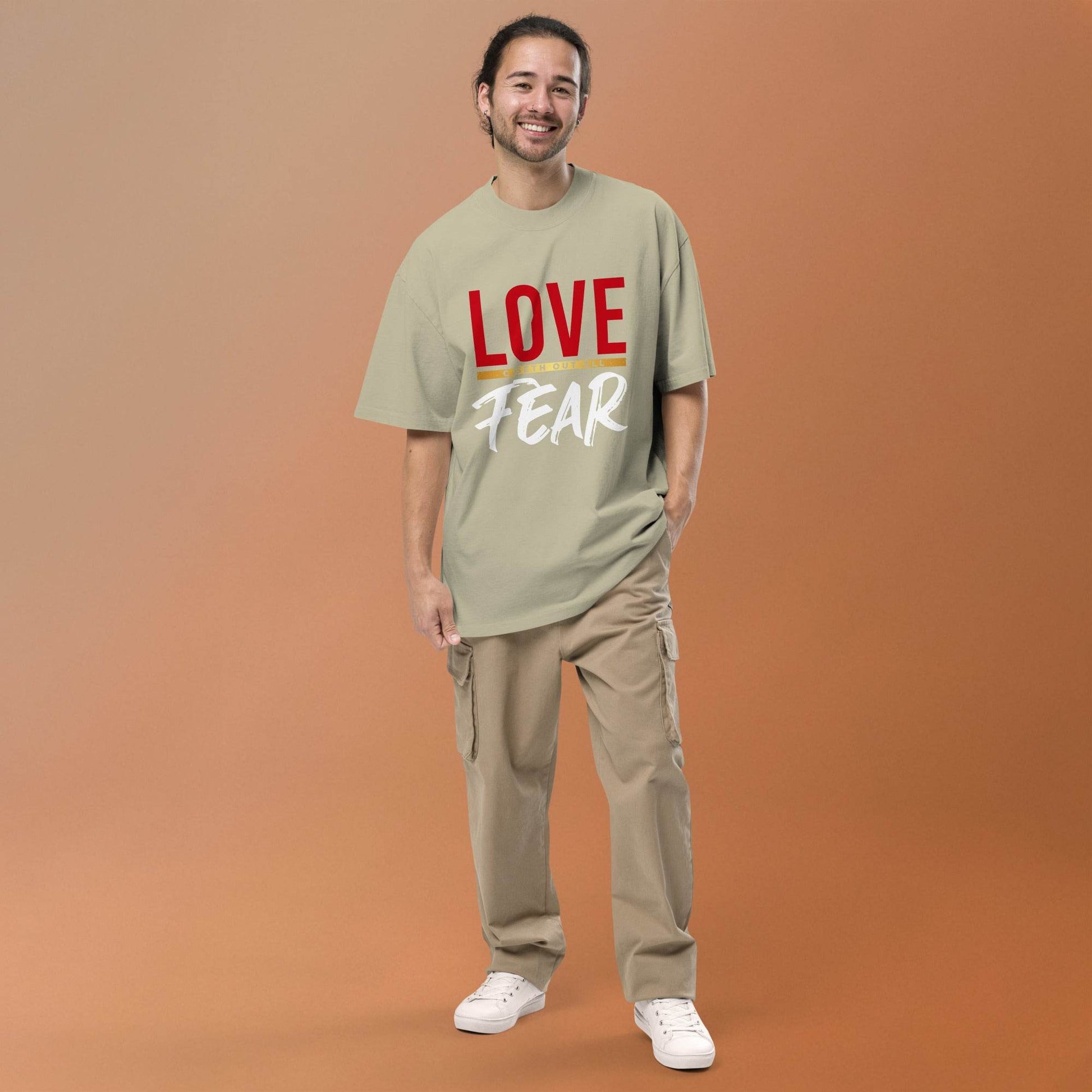 Oversized faded t-shirt - Truth is life Style