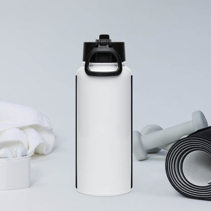 Stainless steel water bottle with a straw lid - Truth is life Style