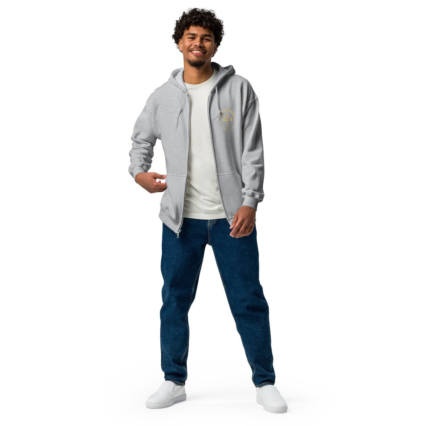 Unisex heavy blend zip hoodie - Truth is life Style