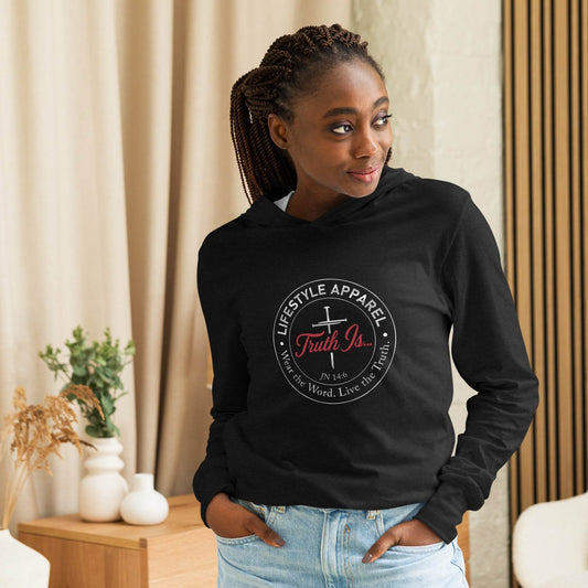 Hooded long-sleeve tee - Truth is life Style