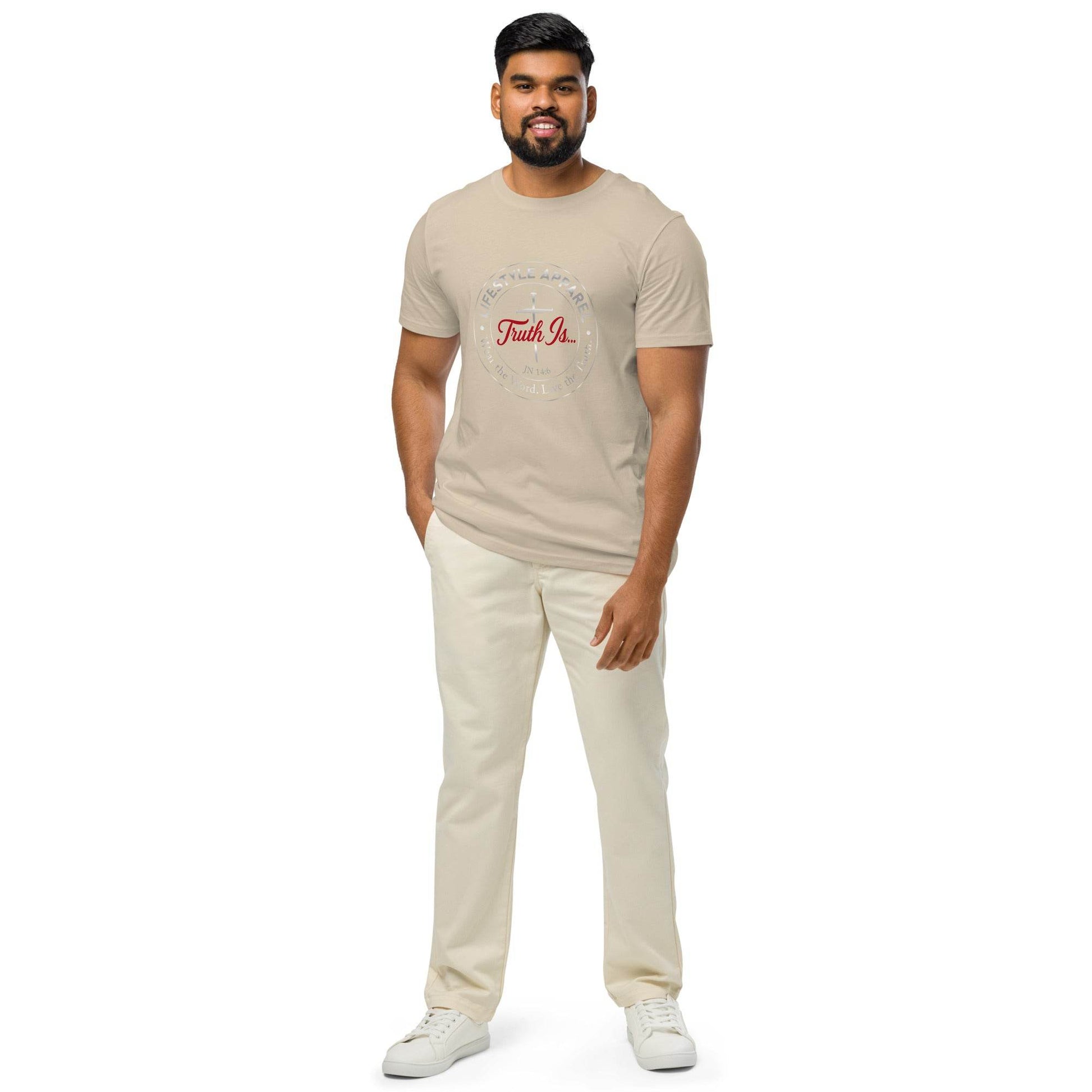 Unisex organic mid-light t-shirt - Truth is life Style