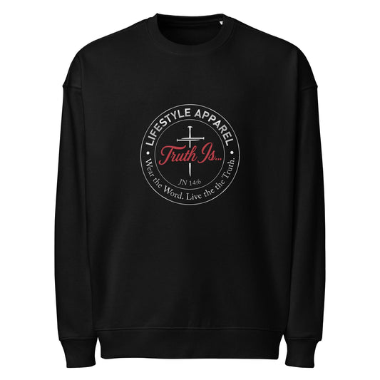 Unisex organic oversized sweatshirt - Truth is life Style
