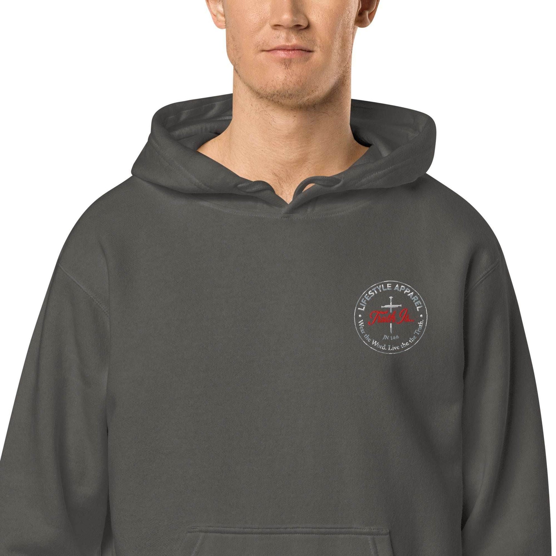 Unisex pigment-dyed hoodie - Truth is life Style